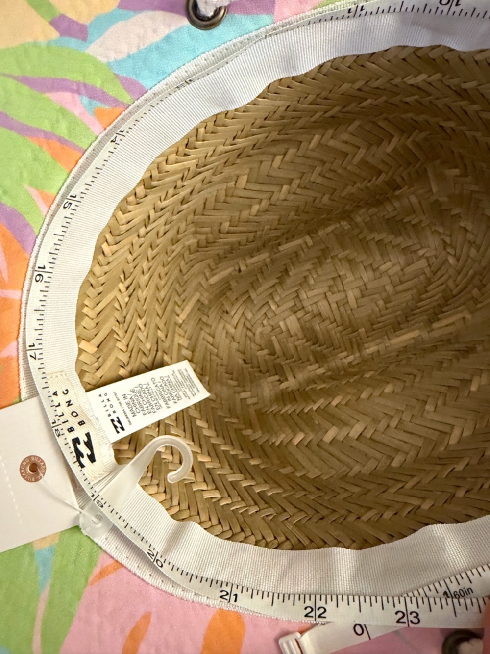 Billabong Straw Hat Tropical NWT - Picture 4 of 5